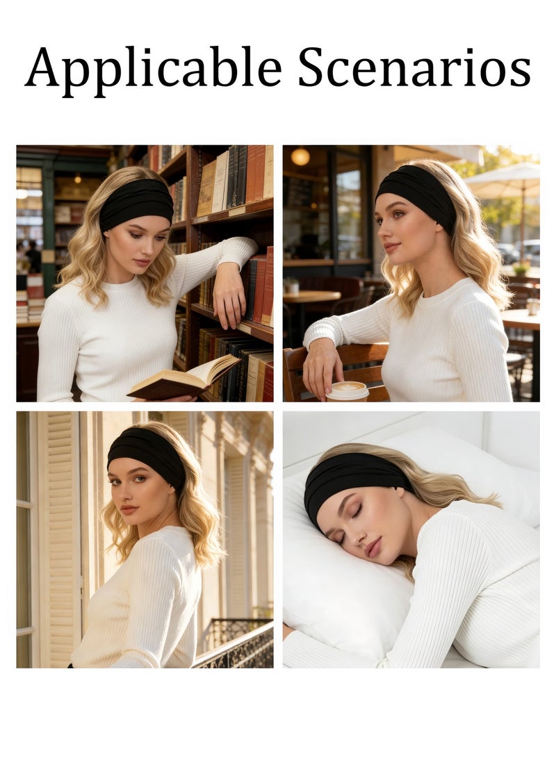 وحة الحجاب الرأس الصلب وحة الحجاب للسفر ناعمة القطن كريب تجويد رأس لف توربان للمرأة - Image 4